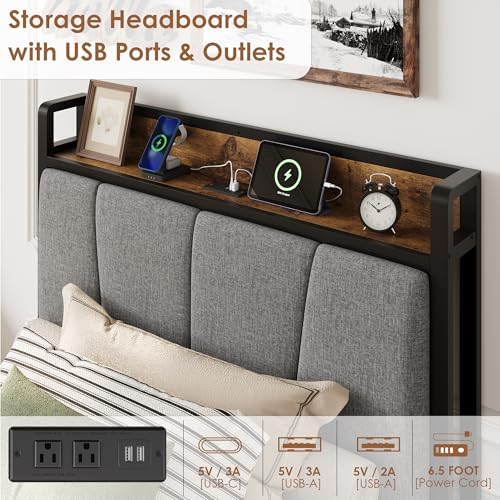 GAOMON Twin-XL Size Bed Frame - Image 5