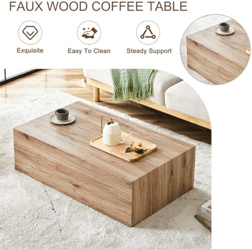 Modern Faux Marble Coffee Table Set - Image 4