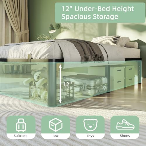 Twin Bed Frame, 14 Inch Heavy Duty Steel Platform, Noise-Free - Image 4