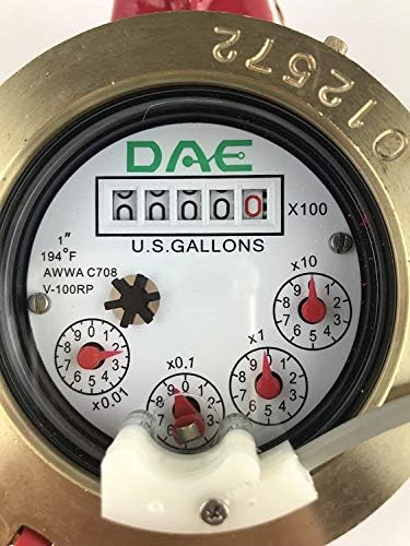 DAE V-100RP 1” Vertical Hot Water Meter - Image 4