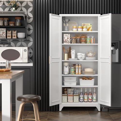 SteeLoong 75”Metal Pantry Storage Cabinet - Image 2