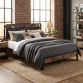 LIKIMIO Full XL Bed Frame with Storage Headboard and Charging Station by LIKIMIO