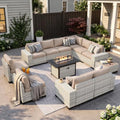 Outdoor Patio Furniture Set PE Wicker Rattan Outdoor Sectional Sofa by MuphyersPatioFurniture