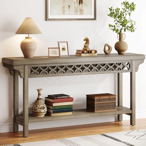 Tribesigns 70.8-Inch Solid Wood Long Console Table, Farmhouse Entryway Table by Tribesigns