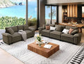 SUNSHINE VALLEY 2-Piece Sofa Set, Loveseat & 3-Seat Couch, Chenille Grey by SUNSHINEVALLEY