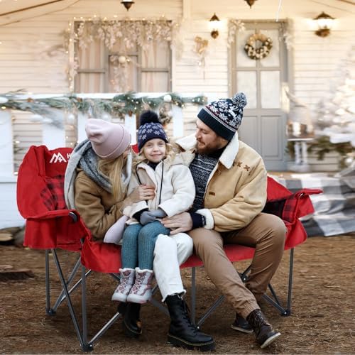 Huskfirm Padded Double Camping Chair, Heavy Duty Camping Loveseat - Image 2