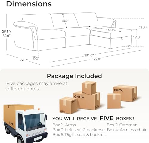 CHITA Extra Large Sectional Couches - Image 2