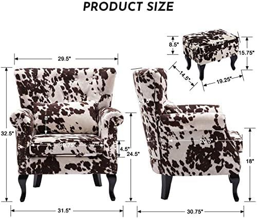 LZAREAL Accent Reading Arm Chairs - Image 3