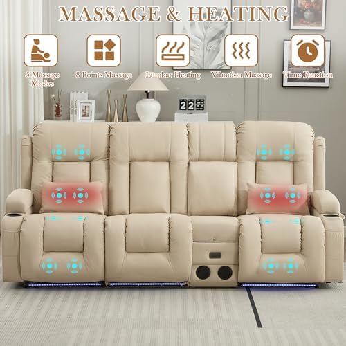 TUNYI Power Loveseat Recliner Sofa - Image 4