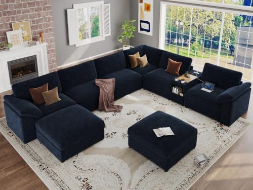 EASE MOOSE Oversized U Shape Sectional Sofa by EASEMOOSE