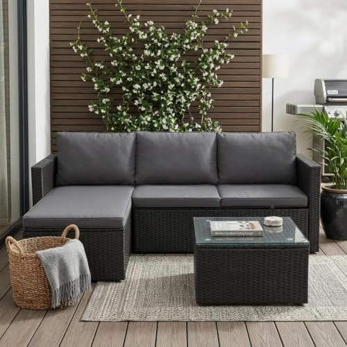 JAMFLY 4-Piece PE Wicker Patio Set - Image 4