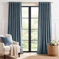 StangH Stone Blue Velvet Drapes Back Tab by StangH
