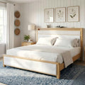 Homkdom Queen Solid Wood Bed Frame by ElevateYourHome%EF%BC%8CEnhanceEver
