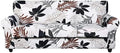 SearchI Stretch Sofa Cover Printed Couch Cover, Floral Pattern 4 Pieces Sofa by SearchI