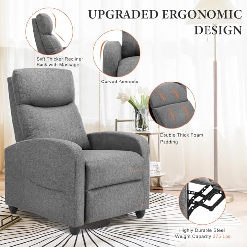 OLIXIS Recliner Chair, Reclining Sofa Chair - Image 4