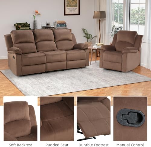EBELLO Manual Reclining Couch Set - Image 3