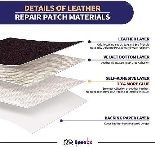 Leather Repair Patch Tape Kit, Self Adhesive Leather Repair - Image 2