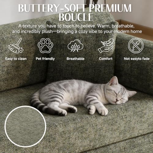 78.8" Convertible Sofa Bed, High Back Boneless Couch - Image 4