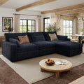 WorthFurni 113.4'' Modular Sectional Sofa, L Shaped Oversized Extra Deep Couches by WorthFurni