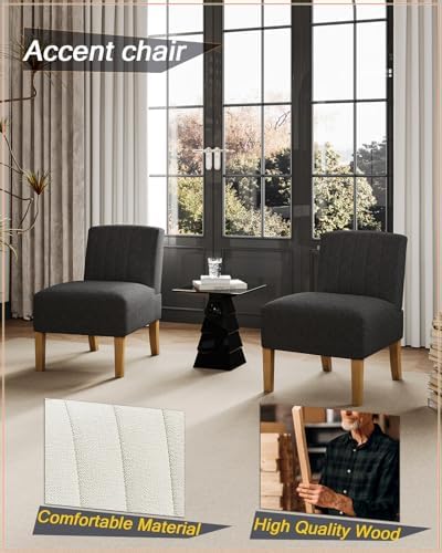 VIRRMO Armless Accent Chairs Set of 2 - Image 4