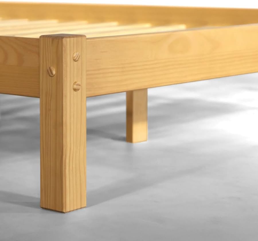 Grain Wood Furniture Shaker Solid Wood Panel Platform Bed, Queen Size - Image 7