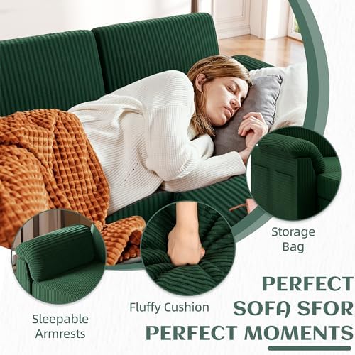 Vongrasig Convertible Sectional Couch, 3 Seat L Shaped Sofa - Image 4