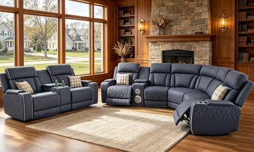Power Reclining Sectional Sofa Set by PonlivingFurniture