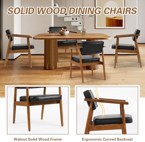 LSSPAID Mid Century Dining Chairs Set of 2, Modern Kitchen Chairs - Image 6