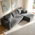 108 inch Boneless Couch, Modular L-Shaped Cloud Sectional Sofa by Yomsum