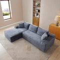 105-Inch L-Shaped Left Facing Corner Compressed Sofa Modular Sectional Boneless by ERYE