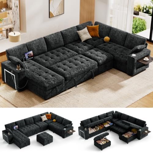 Vipbear 111" Modular Sectional Sleeper Sofa by VipbearLiving