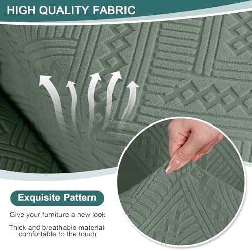Ruaozz Stretch Loveseat Recliner Cover - Image 3