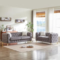 KEIKI 2-Piece Luxury Chesterfield Sofa Set by KEIKI