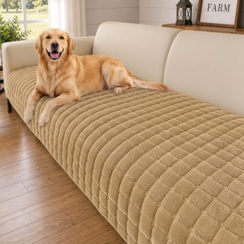 Smiry Velvet Couch Cover for Dogs, Non Slip Soft Sofa Protector for Pets by Smiry