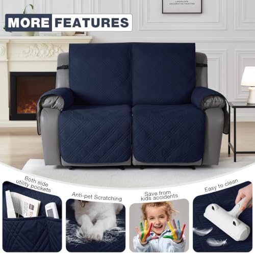 TAOCOCO Waterproof Loveseat Recliner Covers Non Slip - Image 6