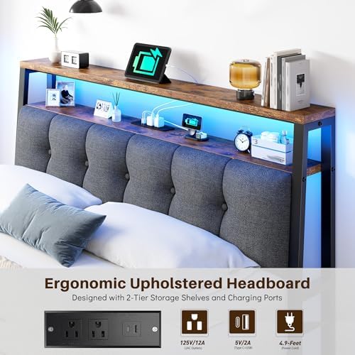 Homkdom Full Size Bed Frame - Image 3