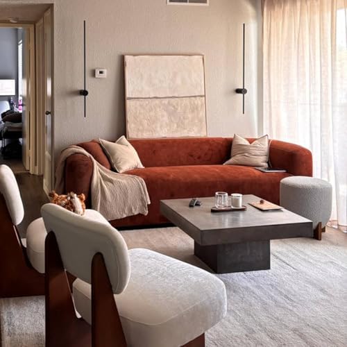 Acanva Mellow Modern Tight Curved Back Velvet Sofa, 3 Seater - Image 5