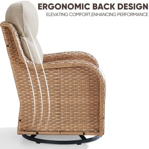 Swivel Patio Chairs Set of 2 - Image 6