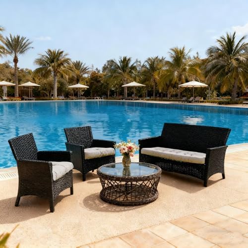 Wicker Furniture Cushions Outdoor, Patio Seat Chair Pads, Waterproof - Image 7