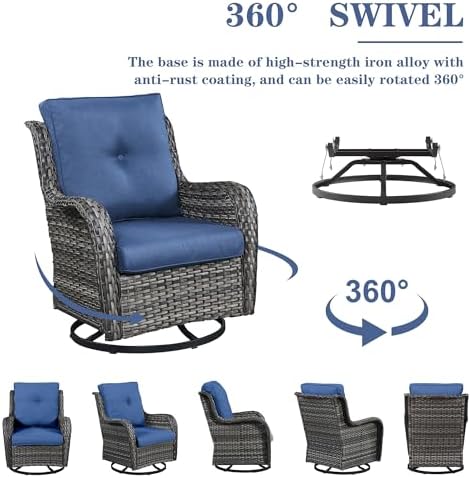 Belord Wicker Outdoor Furniture Patio Furniture Set - Image 5