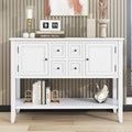 LKTART 44.5" Solid Wood Sideboard Buffet Cabinet, Entryway Console Table by LKTART