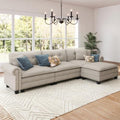 SUNSHINE VALLEY 116" Oversized Modular Sectional Couch L Shaped Living Room by SUNSHINEVALLEY