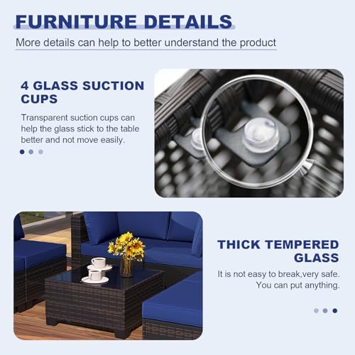 Outdoor Wicker Patio Furniture Set - Image 4