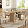 HSH 63" Modern Dining Table for 6 by HOMESWEETHOME