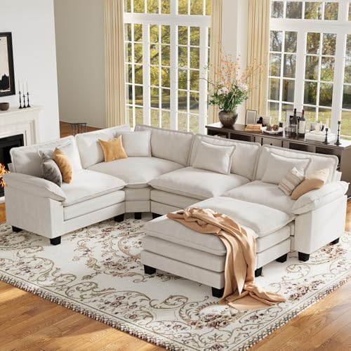 CDCASA 117" Oversized Modular Sectional Sofa by CDCASA