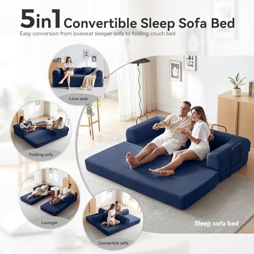 79" Convertible Sofa Bed, Boneless Couch - Image 3
