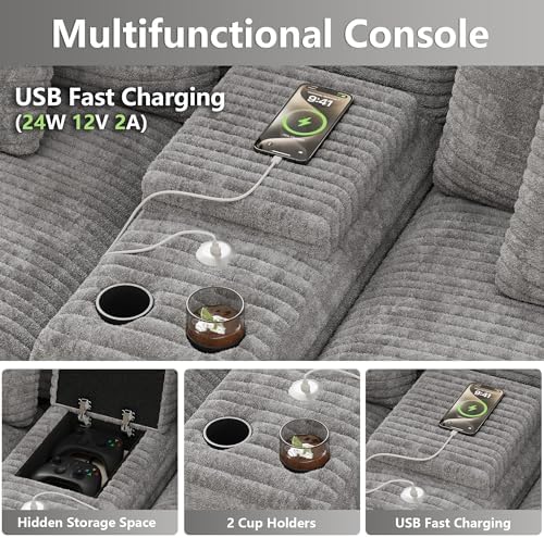ONEMMLION 151" Oversized Cloud Sectional Couch - Image 3