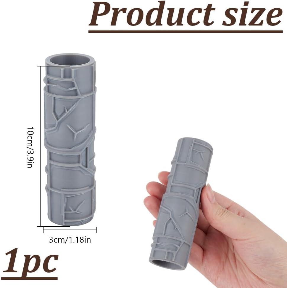 Topography Texture Roller Large Brick Clay Texture Rollers Irregular Pattern DIY Embossing Pottery Decortive Tool for Pathfinder, PRG, Miniatures, Tabletop Board Game Topography Accessory