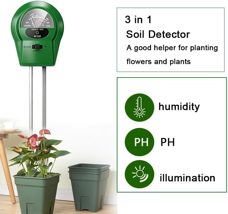 2Pcs Soil Moisture Meter, 3 in 1 Moisture Meter - Image 5