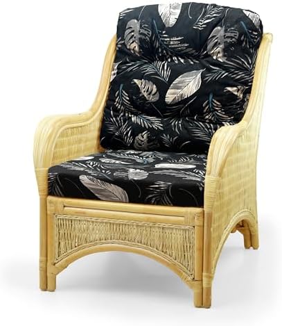 Jam Lounge Living Accent Armchair Natural Rattan Wicker Handmade Design Natural - Image 3